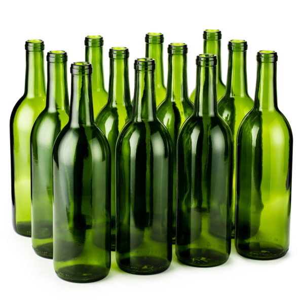 750ml Green Bordeaux Bottles